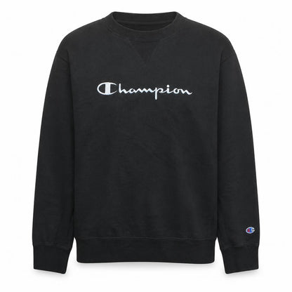 Champion Men's Black Medium Crew Neck Pullover Sweatshirt