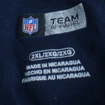 NFL Team Apparel Men's Navy Blue 2XL Crew Neck Graphic T-Shirt