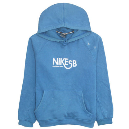 Nike SB Men's Blue Medium Pullover Hoodie with Logo Graphic