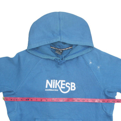 Nike SB Men's Blue Medium Pullover Hoodie with Logo Graphic