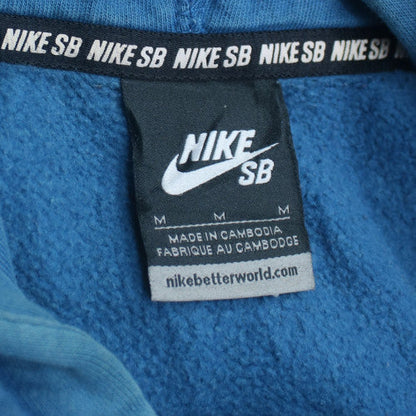 Nike SB Men's Blue Medium Pullover Hoodie with Logo Graphic