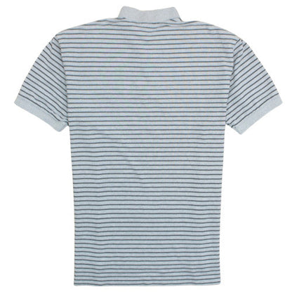 Ralph Lauren Men's Grey Striped Polo Shirt XL Classic Fit