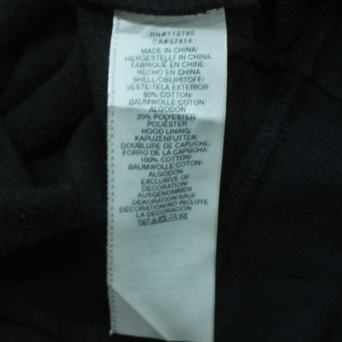 True Religion Men's Black Pullover Hoodie S Graphic Print Music