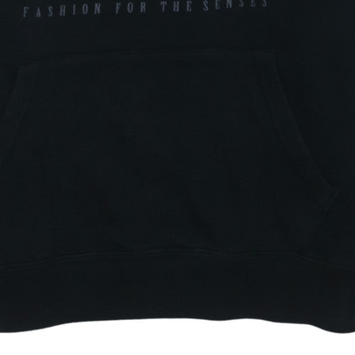 True Religion Men's Black Pullover Hoodie S Graphic Print Music