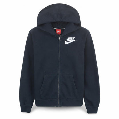 Nike Women’s Black Full Zip Hoodie Size L Cotton Blend Sweatshirt