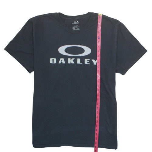 Oakley Mens Black 2XL Regular Fit Cotton Logo T-Shirt