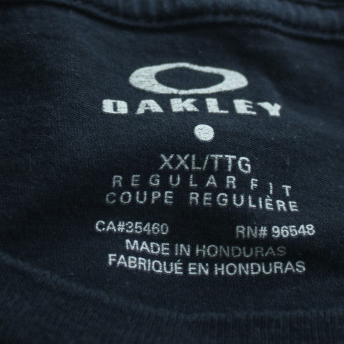 Oakley Mens Black 2XL Regular Fit Cotton Logo T-Shirt