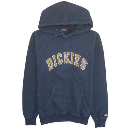 Dickies Men's Blue Pullover Hoodie Large Fleece Logo Sweatshirt