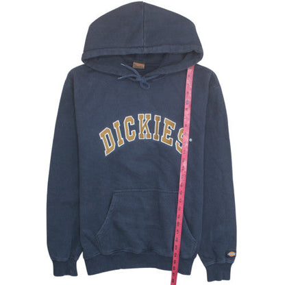 Dickies Men's Blue Pullover Hoodie Large Fleece Logo Sweatshirt