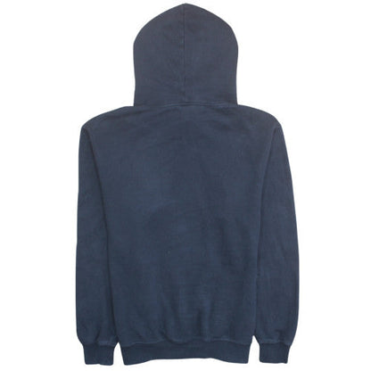 Dickies Men's Blue Pullover Hoodie Large Fleece Logo Sweatshirt