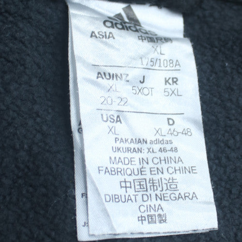 Adidas Mens Black Full Zip Hoodie XL Classic Sportswear