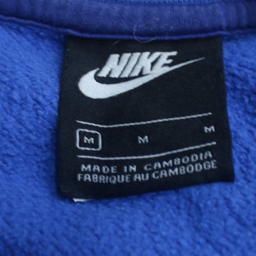 Nike Men's Blue Crew Neck Long Sleeve Pullover Sweatshirt M