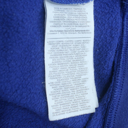 Nike Men's Blue Crew Neck Long Sleeve Pullover Sweatshirt M
