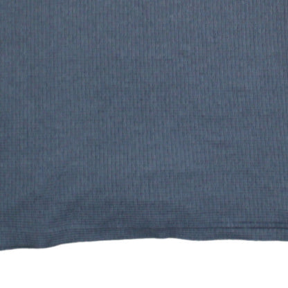 Chaps Men's Blue Striped Polo Shirt Size L Short Sleeve Cotton Blend
