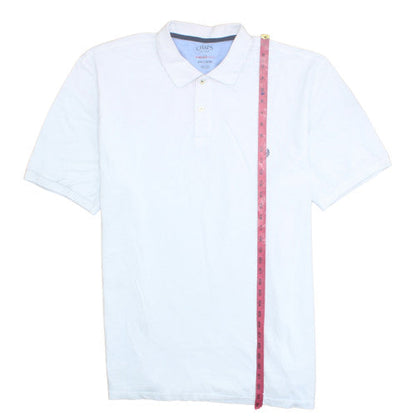 Chaps Men's White 3XLT Cotton Polo Shirt Classic Fit