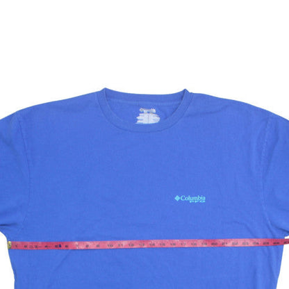 Columbia PFG Blue 2XLT Men's Short Sleeve Cotton Polo