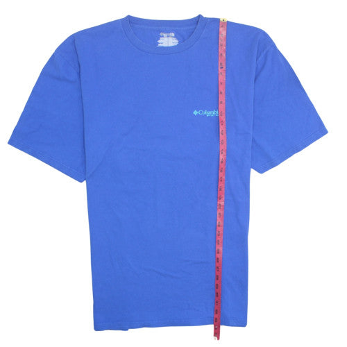 Columbia PFG Blue 2XLT Men's Short Sleeve Cotton Polo
