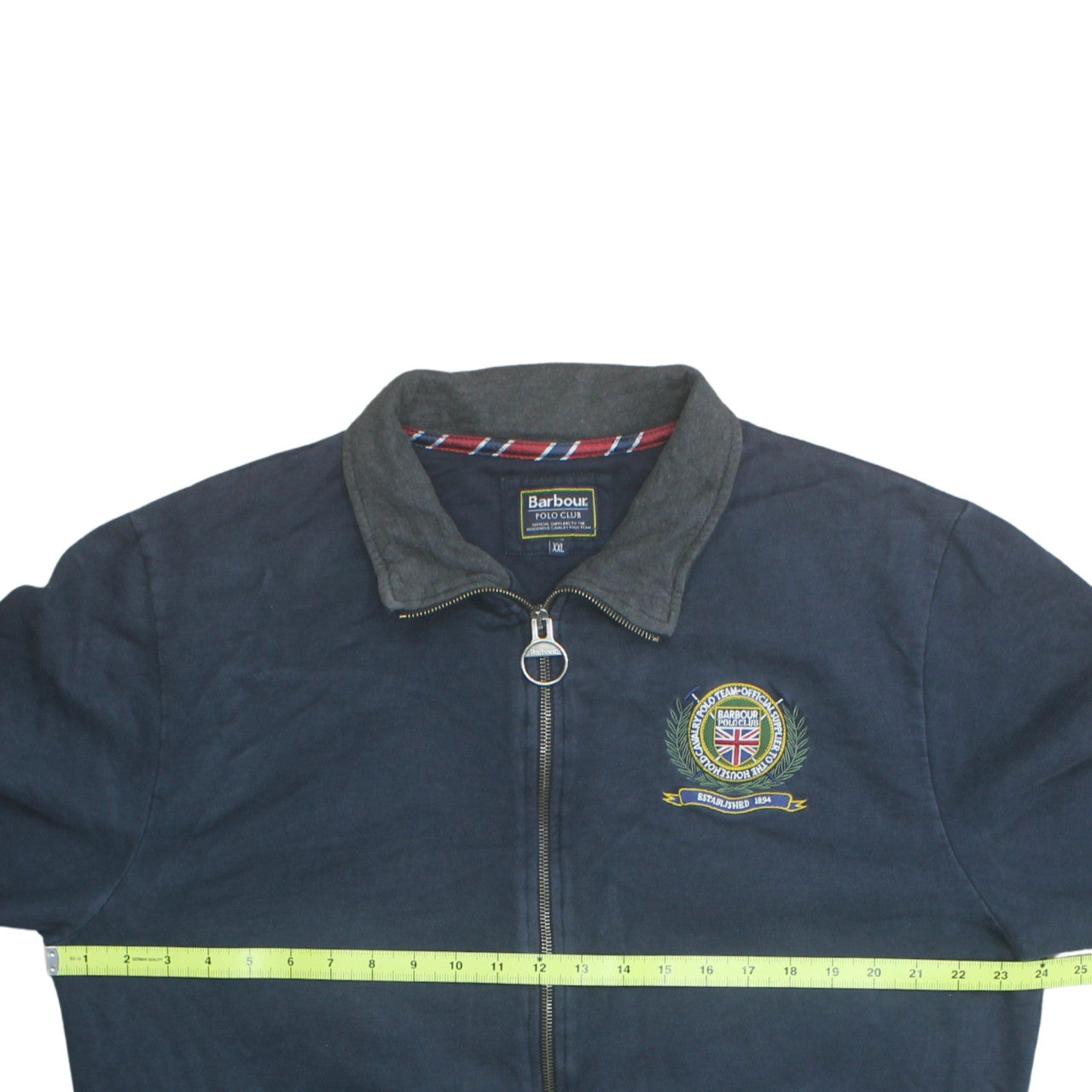 Barbour Men's Blue 2XL Basic Full Zip Polo Club Jacket