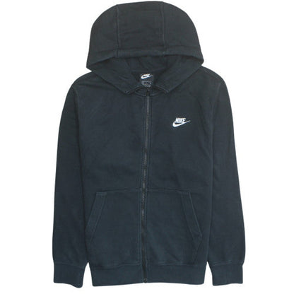 Nike Men's Black Full Zip Hoodie Size S Fleece Sweatshirt