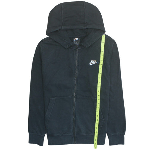 Nike Men's Black Full Zip Hoodie Size S Fleece Sweatshirt