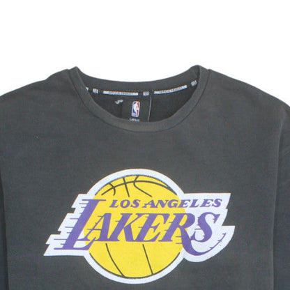 NBA Los Angeles Lakers Black Sweatshirt Women M Cotton Crew Neck Pullover