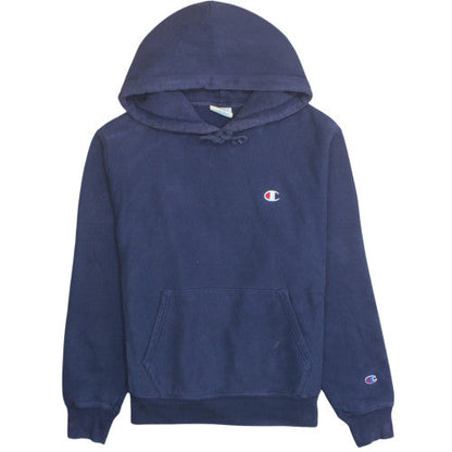 Champion Men's Blue Pullover Hoodie M Classic Reverse Weave