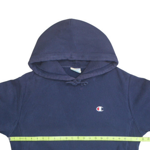 Champion Men's Blue Pullover Hoodie M Classic Reverse Weave