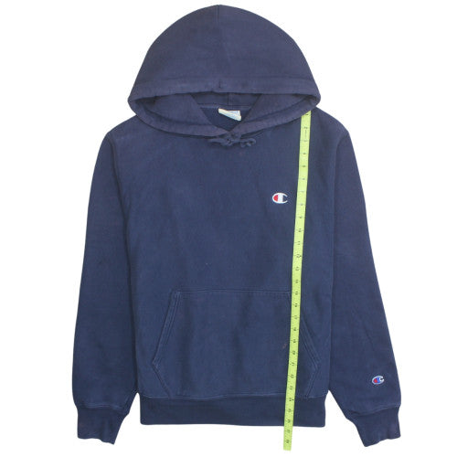 Champion Men's Blue Pullover Hoodie M Classic Reverse Weave