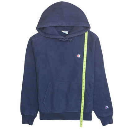 Champion Men's Blue Pullover Hoodie M Classic Reverse Weave