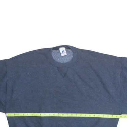 Russell Athletic Men's Blue Pullover Fleece Sweatshirt Size L