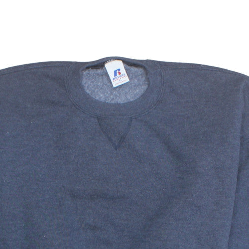 Russell Athletic Men's Blue Pullover Fleece Sweatshirt Size L