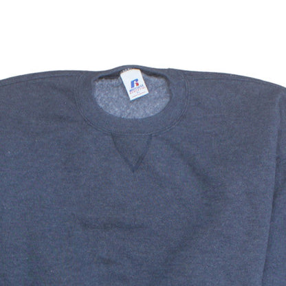 Russell Athletic Men's Blue Pullover Fleece Sweatshirt Size L