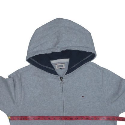 Tommy Hilfiger Men’s Grey Full Zip Hoodie Size S Classic Style
