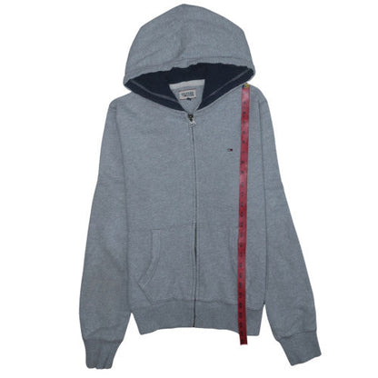 Tommy Hilfiger Men’s Grey Full Zip Hoodie Size S Classic Style