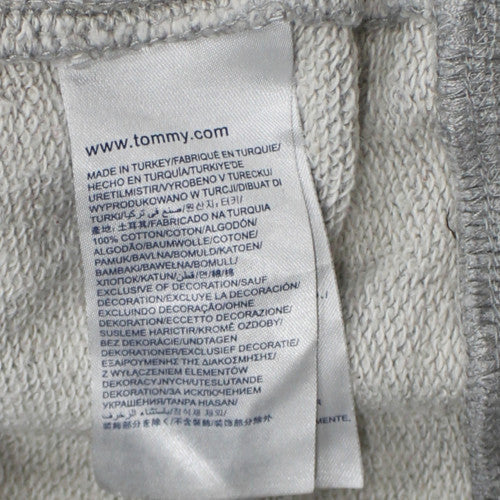 Tommy Hilfiger Men’s Grey Full Zip Hoodie Size S Classic Style