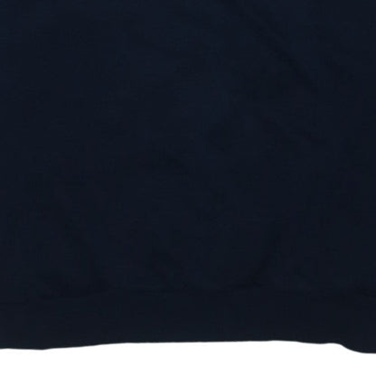 Guess Womens Navy Blue Medium Pullover Sweatshirt Crew Neck Logo