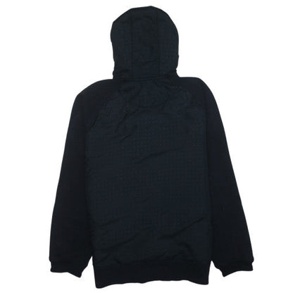 Nike Men's Black Full Zip Sports Hoodie Size L Lightweight Fleece