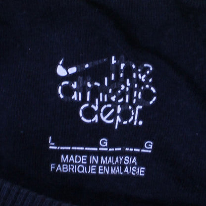 Nike Men's Black Full Zip Sports Hoodie Size L Lightweight Fleece