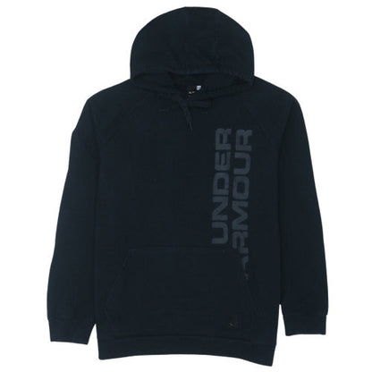 Under Armour Men's Black XL Pullover Hoodie with Logo Print