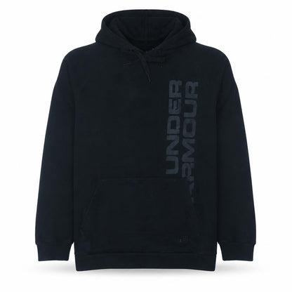 Under Armour Men's Black XL Pullover Hoodie with Logo Print