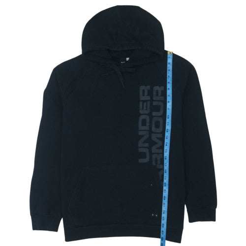 Under Armour Men's Black XL Pullover Hoodie with Logo Print