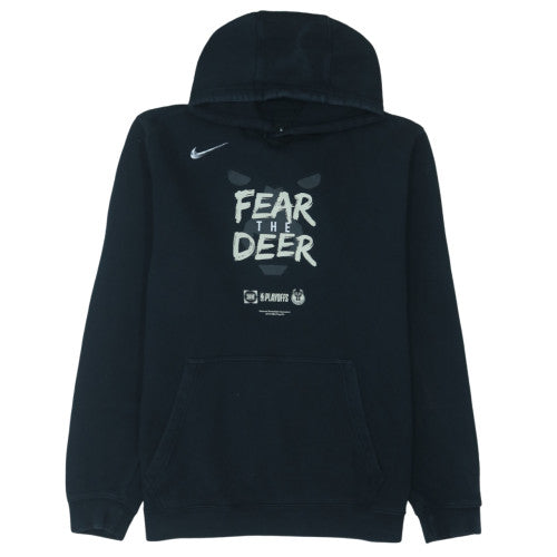 Nike Men's Black XL Pullover Hoodie Fear The Deer Basketball Sportswear