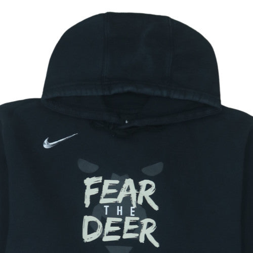 Nike Men's Black XL Pullover Hoodie Fear The Deer Basketball Sportswear