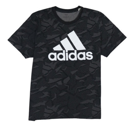 Adidas Men’s Black Camouflage Logo T-Shirt Size M Regular Fit