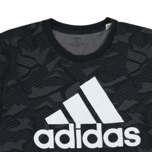 Adidas Men’s Black Camouflage Logo T-Shirt Size M Regular Fit