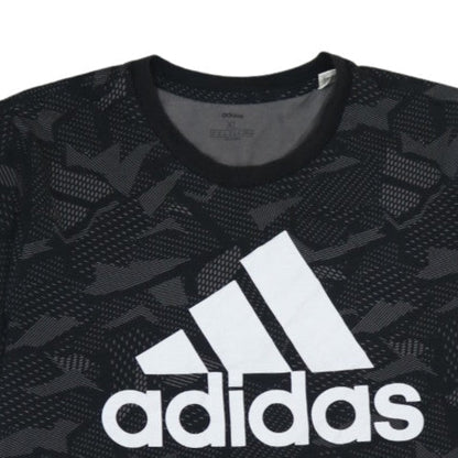 Adidas Men’s Black Camouflage Logo T-Shirt Size M Regular Fit