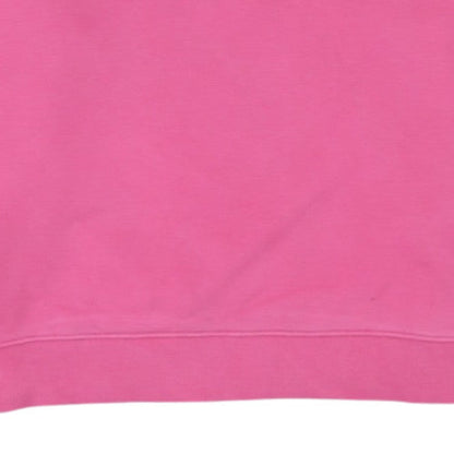 Tommy Jeans Women Pink Crew Neck Pullover Sweatshirt L Cotton Logo