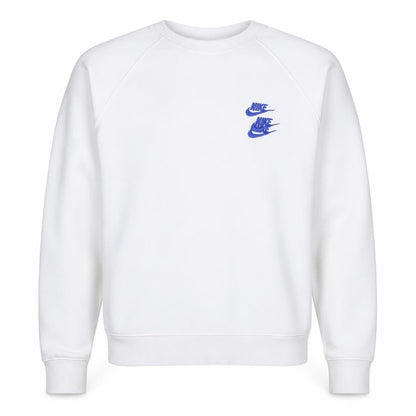 Nike Men's White Graphic Pullover Sweatshirt M Regular Fit