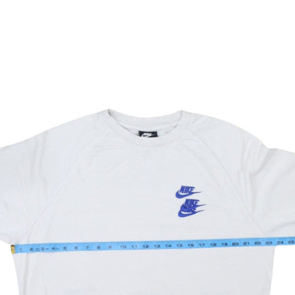 Nike Men's White Graphic Pullover Sweatshirt M Regular Fit