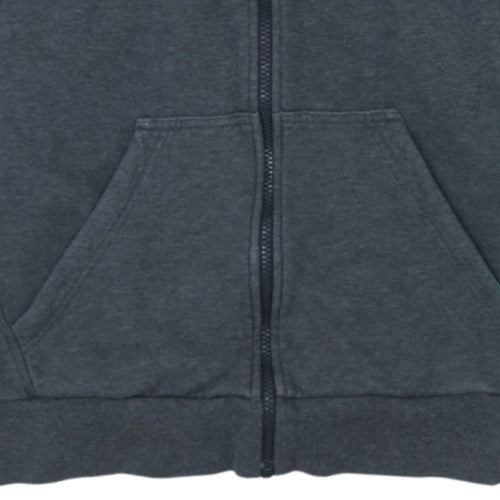 Adidas Mens Grey Full Zip Hoodie M Sports Fleece Jacket